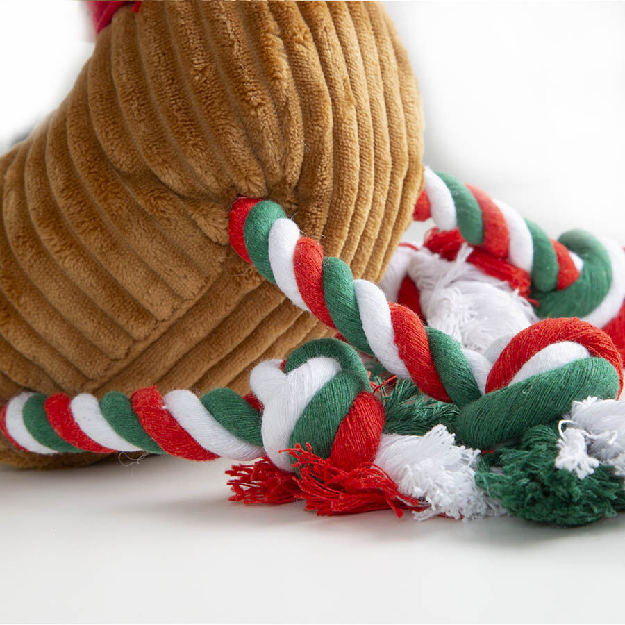 Guau Christmas Rena de Peluche con Corda para c&atilde;es, , large Imagem n&uacute;mero 5